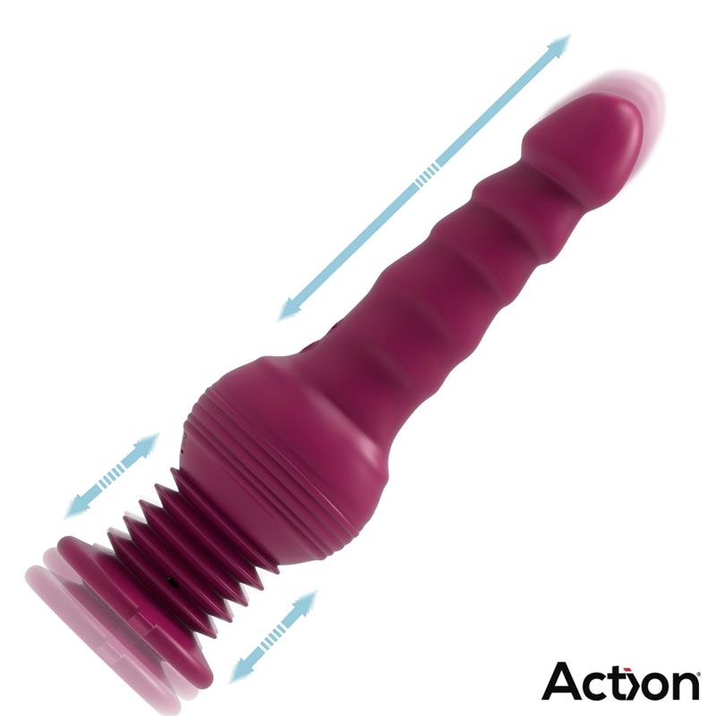 VIBRADOR ACTION ROCKET COM IMPULSO ULTRA JET THRUSTER COM PODEROSA VENTOSA