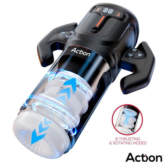 ACTION Zyon Advanced Masturbador Automático com Cima e Baixo e Rotação