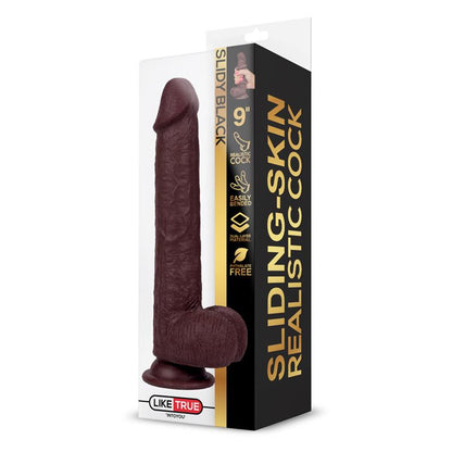 DILDO REALISTA CAMADA DUPLA RETRÁTIL E AJUSTÁVEL 9"