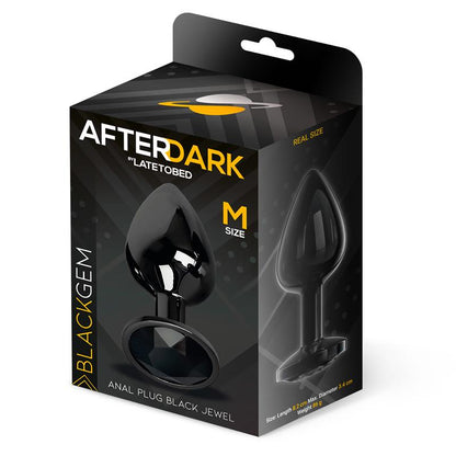 PLUG ANAL METÁLICO BLACKGEM COM COR JOIA PRETO TAMANHO M