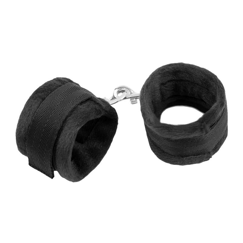 CONJUNTO DE BONDAGE PARA INICIANTES INTOYOU BDSM LINE 4 PEÇAS PRETO