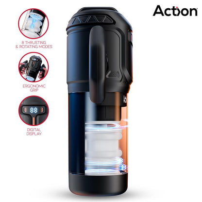 ACTION Zyon Advanced Masturbador Automático com Cima e Baixo e Rotação