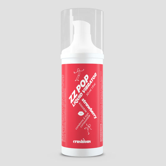 VIBRADOR LÍQUIDO ZZ POP COM AROMA MORANGO 30ML