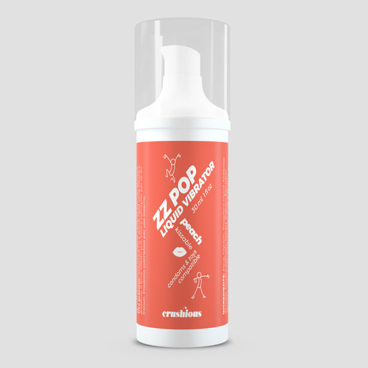 VIBRADOR LÍQUIDO ZZ POP COM AROMA PÊSSEGO 30ML