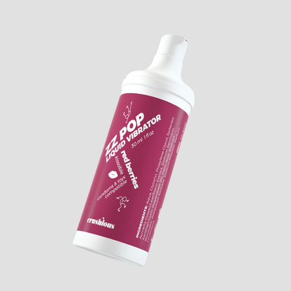 VIBRADOR LÍQUIDO ZZ POP COM AROMA FRUTOS VERMELHOS 30ML