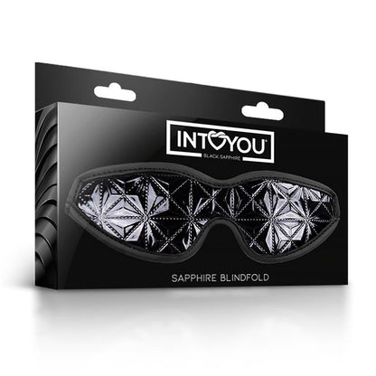 MÁSCARA PARA OLHOS DE COURO VEGANO BLACK SAPPHIRE SAPPHIRE