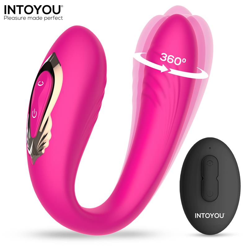 VIBRADOR INTOYOU LANTY PARA CASAIS COM OSCILAÇÃO 360º E CONTROLE REMOTO