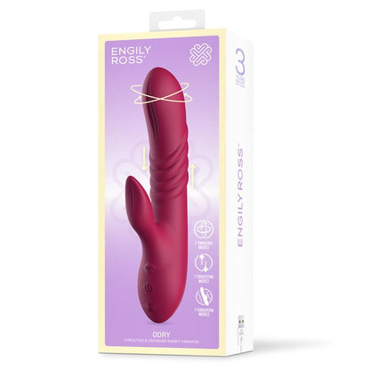 VIBRADOR ENGILY ROSS ODRY COM MOVIMENTO TELESCÓPICO, OSCILANTE E VIBRATÓRIO