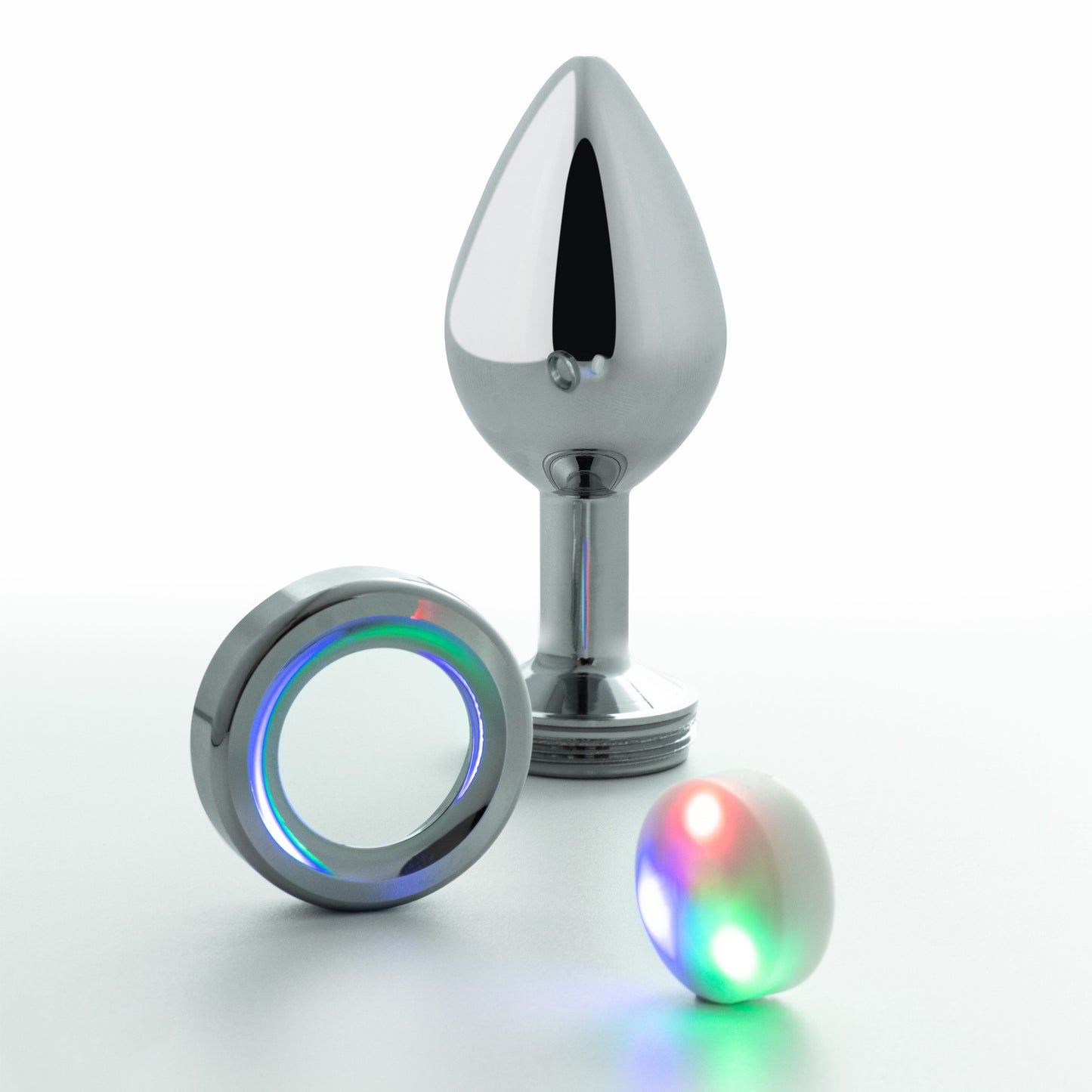 PLUG ANAL MÉDIO COM LED BOREALIS