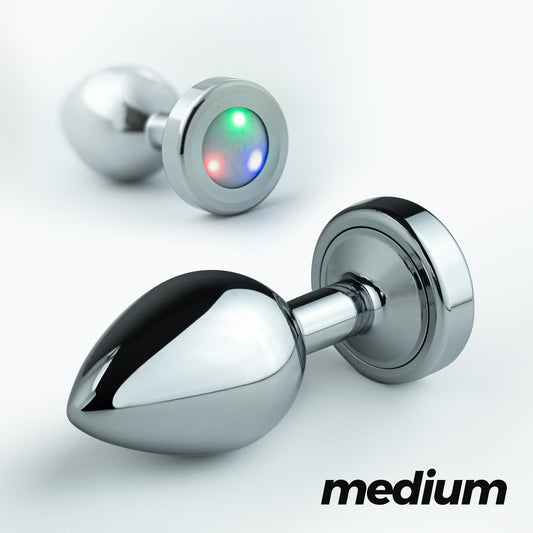 PLUG ANAL MÉDIO COM LED BOREALIS