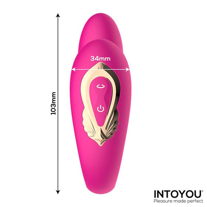 VIBRADOR INTOYOU LANTY PARA CASAIS COM OSCILAÇÃO 360º E CONTROLE REMOTO