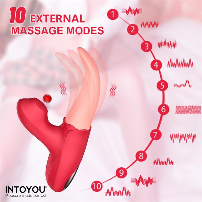 ESTIMULADOR DUPLO INTOYOU COM LÍNGUA E PULSAÇÃO