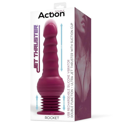 VIBRADOR ACTION ROCKET COM IMPULSO ULTRA JET THRUSTER COM PODEROSA VENTOSA