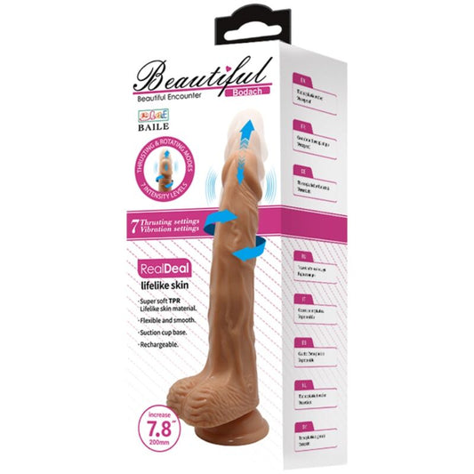 VIBRADOR BAILE BODACH COM IMPULSO E ROTAÇÃO USB