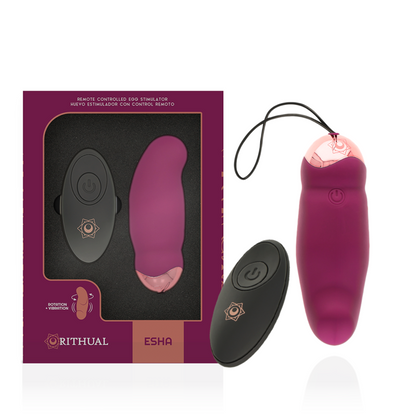 RITHUAL ESHA REMOTE CONTROLLED EGG STIMULATOR ROTATION + VIBRATION