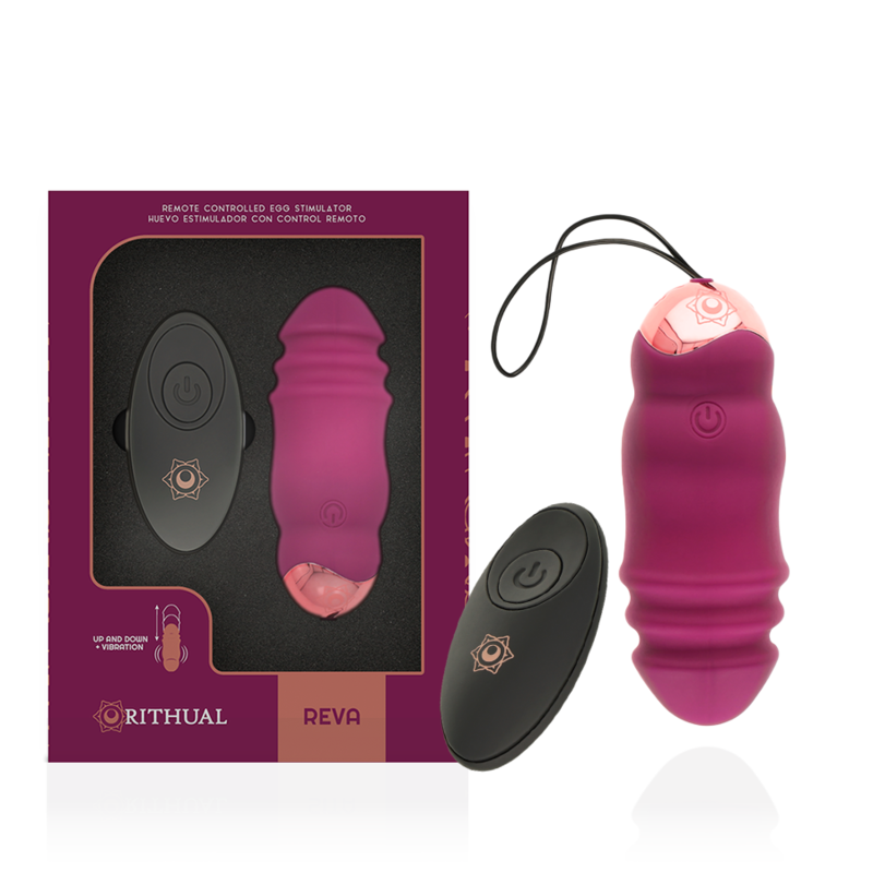 RITHUAL REVA EGG SISTEMA DE CONTROLE REMOTO PARA CIMA E PARA BAIXO + VIBRAÇÃO