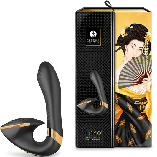 SHUNGA - MASSAGEADOR ÍNTIMO SOYO BLACK