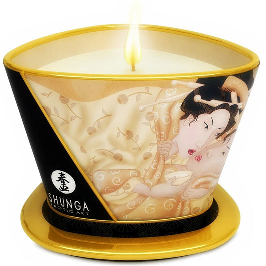 MINI CARÍCIA DE MASSAGEM À LUZ DE VELA, VELA DESEJO / BAUNILHA