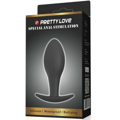 PLUG ANAL SILICONA ANCLA 8.5 CM NEGRO