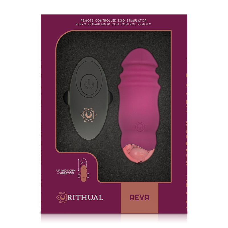 RITHUAL REVA EGG SISTEMA DE CONTROLE REMOTO PARA CIMA E PARA BAIXO + VIBRAÇÃO