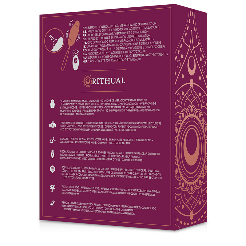 RITHUAL PRIYA REMOTE CONTROLLED EGG G-SPOT + VIBRATION