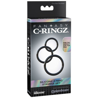 CONJUNTO DE ESTAMINA DE 3 ANEL DE SILICONE FANTASY C-RINGZ