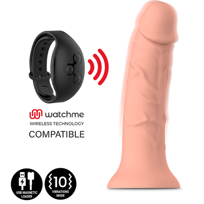 MYTHOLOGY ASHER ORIGINAL DILDO M - VIBRADOR WATCHME TECNOLOGIA SEM FIO COMPATÍVEL