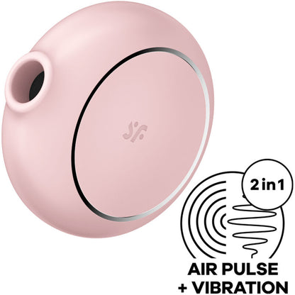 SATISFYER PRO TO GO 3 DOUBLE AIR PULSE STIMULATOR & VIBRATOR - PINK