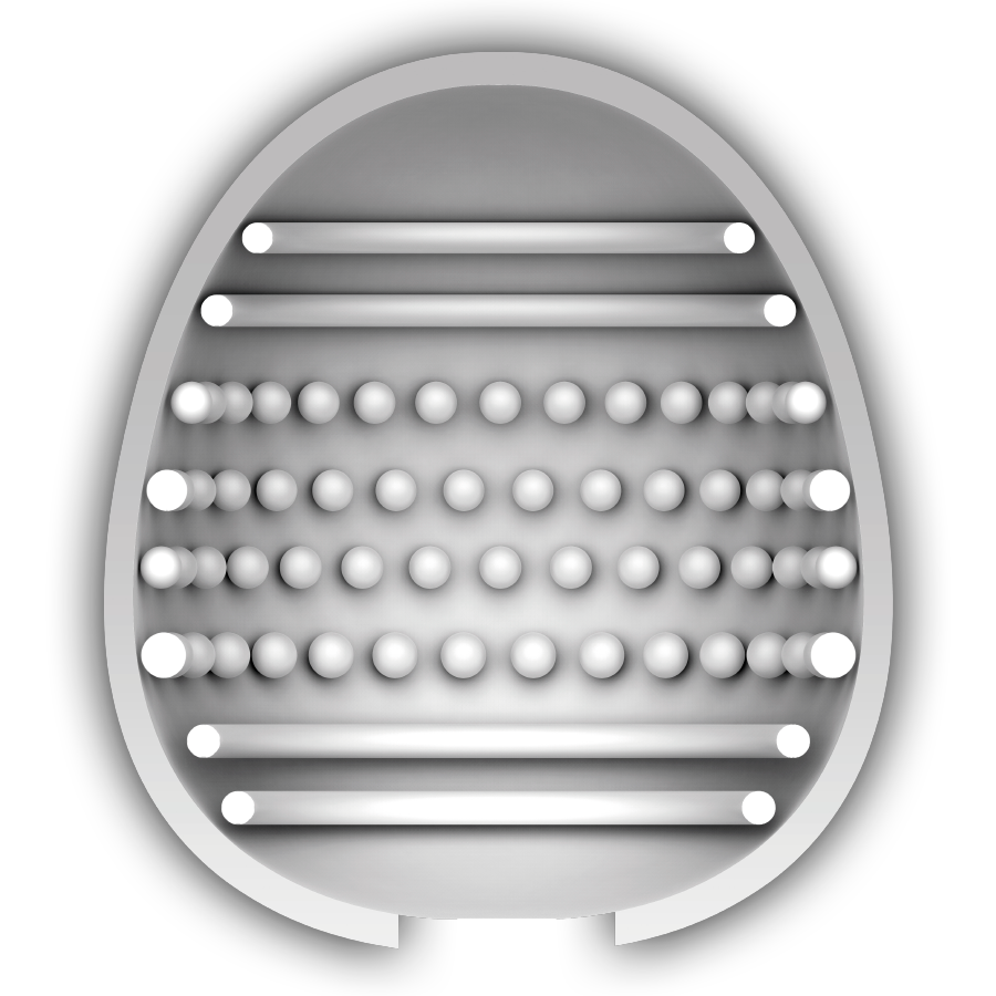 JAMYJOB EGG MASTURBATOR WHITE EDITION DISCRETT