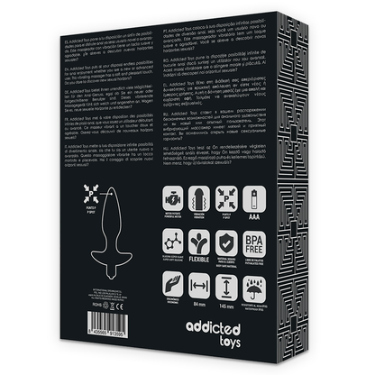 TOYS MASSAGER PLUG ANAL COM VIBRATION BLACK